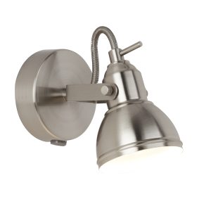 <b>Searchlight</b>&nbsp;<b>1541SS</b>&nbsp;<br>FOCUS - 1 LIGHT SATIN SILVER INDUSTRIAL SPOTLIGHT