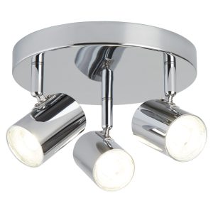 <b>Searchlight</b>&nbsp;<b>3173CC</b>&nbsp;<br>ROLLO 3 LIGHT CYLINDER HEAD SPOT PLATE, CHROME