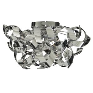 <b>Searchlight</b>&nbsp;<b>4973-3CC</b>&nbsp;<br>CURLS CHROME/ACRYLIC 3 LIGHT HALF FLUSH