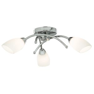 <b>Searchlight</b>&nbsp;<b>8183-3CC</b>&nbsp;<br>OPERA 3 LIGHT CHROME FLUSH WITH OPAL GLASS