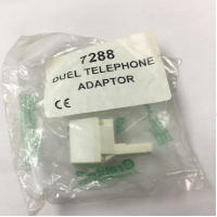 <b>Crabtree</b>&nbsp;<b>7288</b>&nbsp;<br> Duel Telephone Adaptor