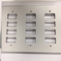 MK K3639 WHI Logic Plus 12-Gang Grid Frontplate – White