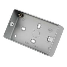 MK K897ALM Grid Plus 6 & 9 Gang Flush Metal Mounting Box – 40mm Deep