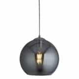 <b>SEARCHLIGHT</b>&nbsp;<b>1635SM</b>&nbsp;<br> BALLS 1 LIGHT ROUND PENDANT (30CM DIA), SMOKED GLASS, CHROME