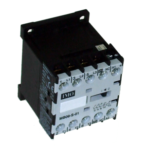 IMO MB09-S-01=24 MINI CONTACTOR 3 POLE N/O 4KW 9A AC3, 1 N/C AUX, 24VDC