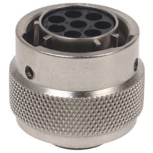 UTO 8 Way Cable Mount MIL Spec Circular Connector Receptacle, Socket Contacts