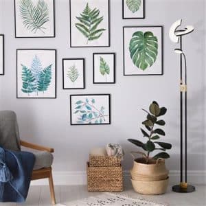 Searchlight Gio Floor Lamp – Black & Satin Brass Metal 1024MBSB