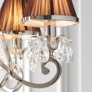 Endon  Oksana nickel 5lt Pendant 63511