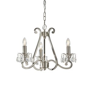 Endon Oksana nickel 3lt Pendant UL1P3N