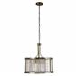 Searchlight  Victoria  5Lt Pendant – Antique Brass Metal & Clear Crystal 8295-5AB