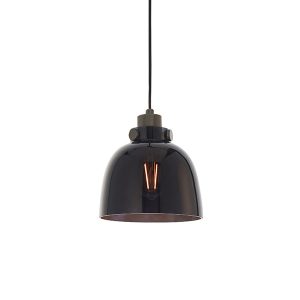 Endon Urban Pendant - Black Tinted Glass 80955