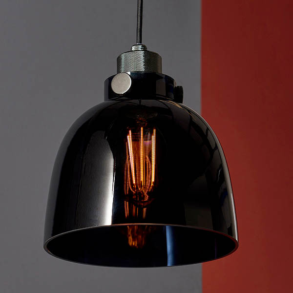 Endon Urban Pendant - Black Tinted Glass 80955 - Image 3