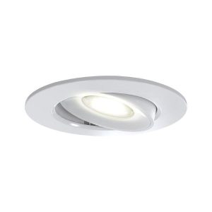 Ansell AERGO/GIM/WW Ergo Matt White 5W LED 560lm 3000K 101mm Gimbal Downlight