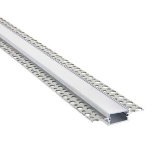 Saxby Rigel Plaster-in Wide 2m Aluminium Profile/Extrusion Silver 94948
