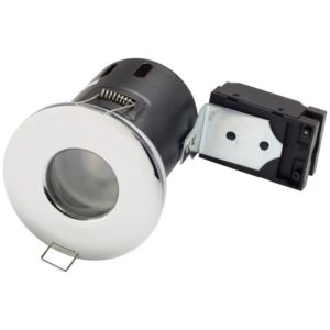 ELD Chrome fixed fire rated downlight FRFGUPC