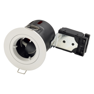 ELD White fixed fire rated downlight FRFGUW