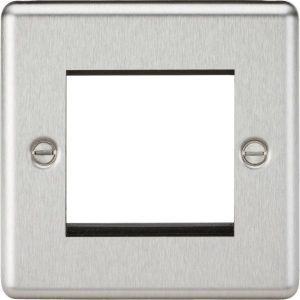 Knightsbridge 2G Modular Faceplate - Brushed Chrome CL2GBC