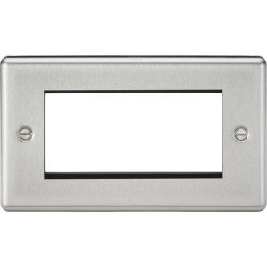 Knightsbridge 4G Modular Faceplate - Brushed Chrome CL4GBC