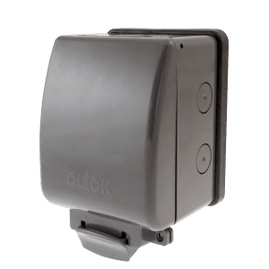 Click Scolmore OA035AG 1 Gang IP66 Socket