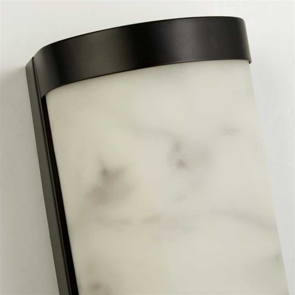 Searchlight Nile LED Wall Light, Matt Black Metal 10887BK