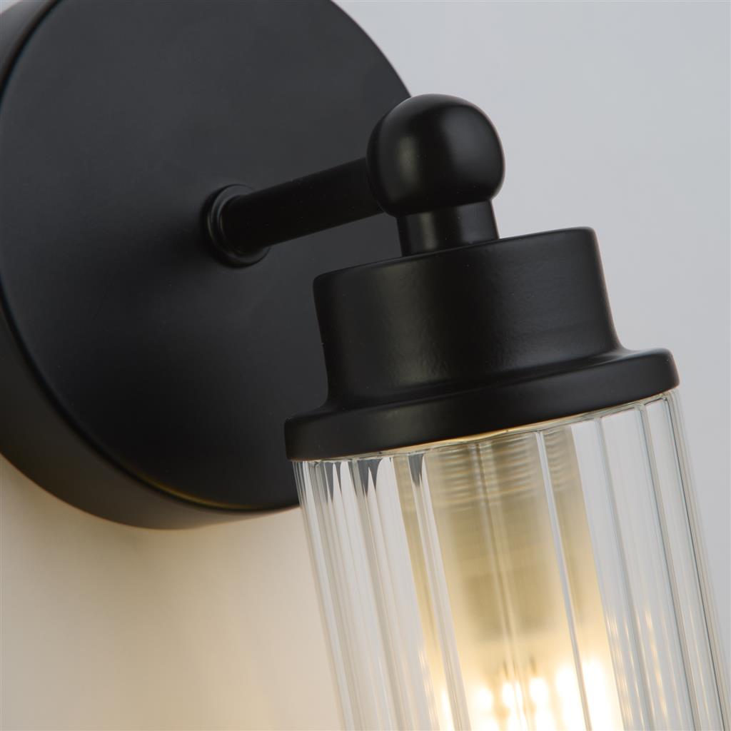 Imperial 1Lt Wall Light, Matt Black 29981BK