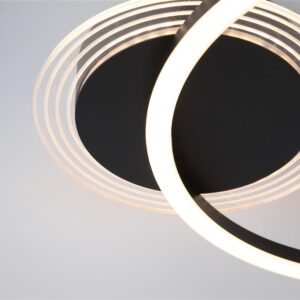 Contour LED Flush, Matt Black 13650BK