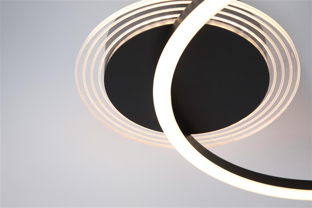 Contour LED Flush, Matt Black 13650BK