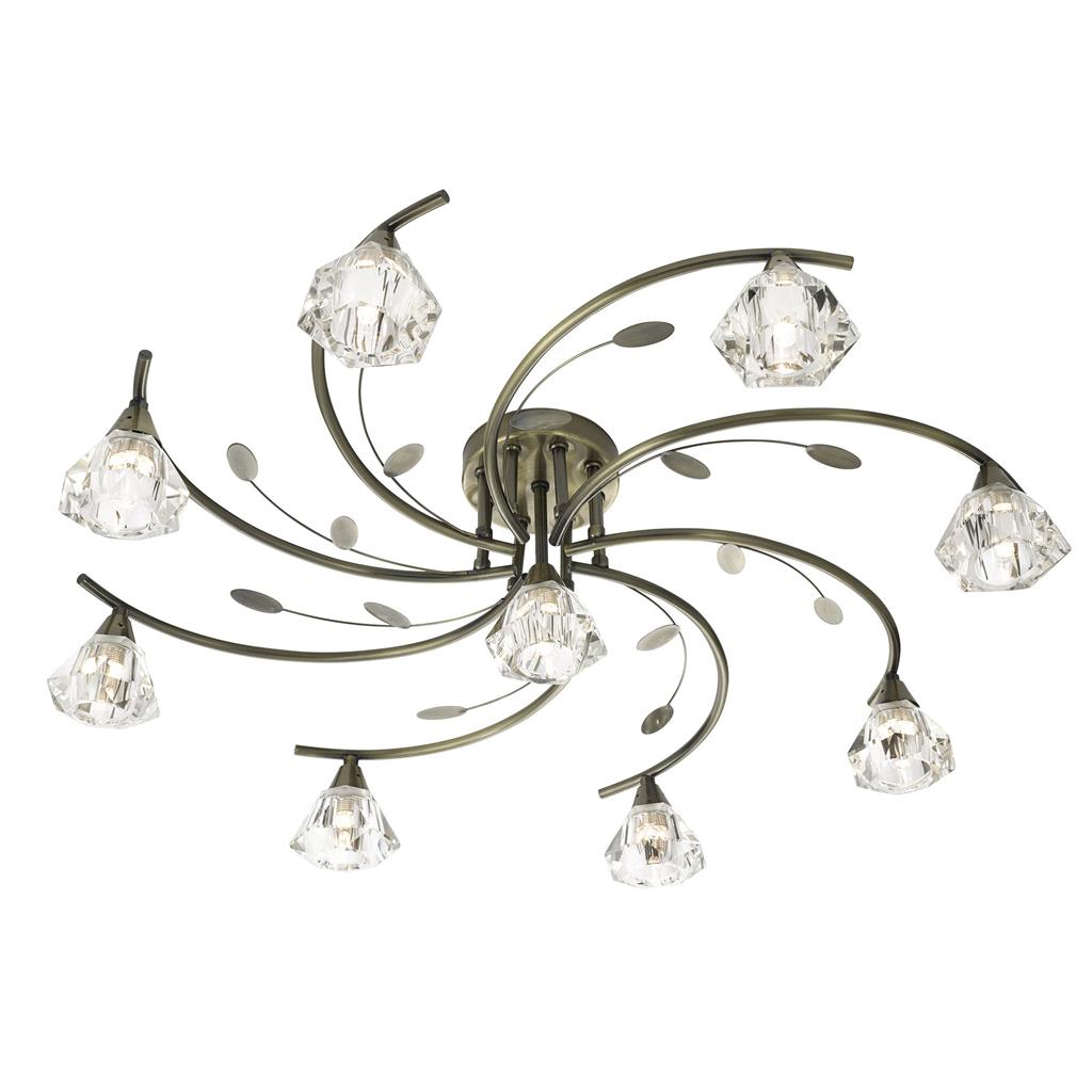 Searchlight Sierra 9Lt Semi-Flush 2639-6AB