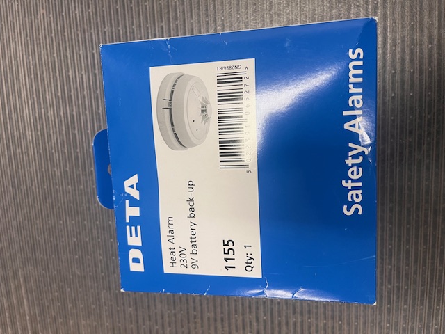 Deta 1155 – 230V Mains Heat & Smoke Alarm (White)