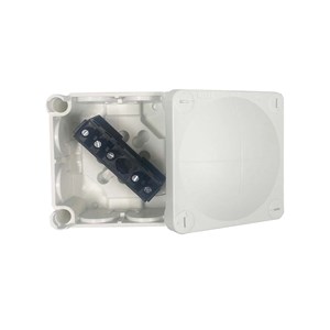 Wiska COMBI 308/5 White Junction Box | IP66 Waterproof | Includes 32A 5-Pole Terminal Block