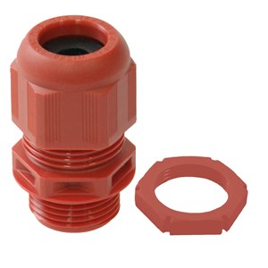 Wiska 99707 M25 Cable Glands | Red SPRINT GLP25 IP68/IP69 | Pack of 10