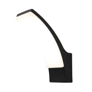 Forum Coast Batsu CZ-44225-BLK LED Curved Wall Light | Black IP65 Weatherproof
