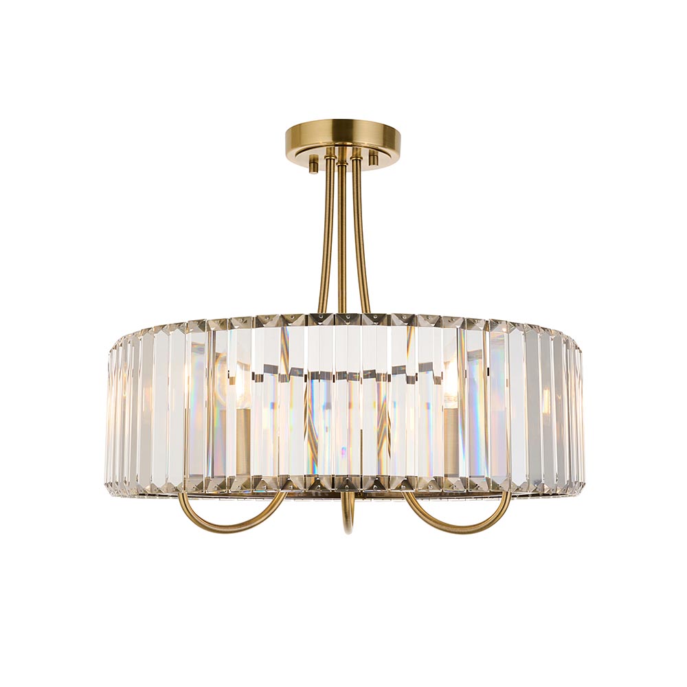 Endon Visconti 3lt Semi Flush 119609