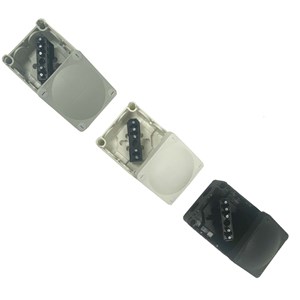 Wiska COMBI 308/5 Black Junction Box | IP66 Waterproof | Includes 32A 5-Pole Terminal Block
