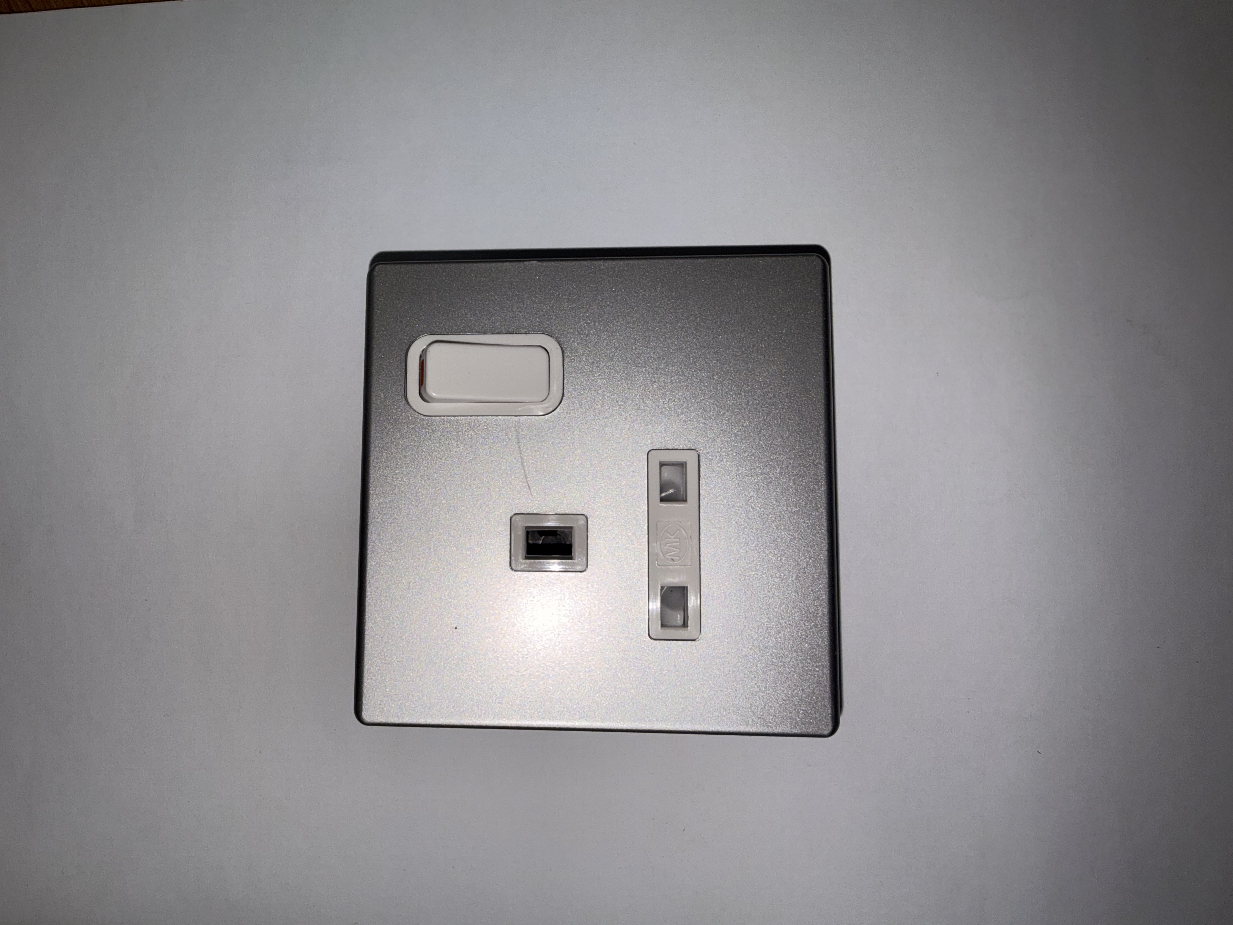 MK Avant K33757RPTTAS2 13A 1-Gang DP Switched Socket - Titanium Finish
