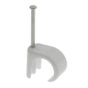 Unicrimp QRC3 Q-Crimp White Round Cable Clips | 3.0mm - 5.0mm (Box of 100)