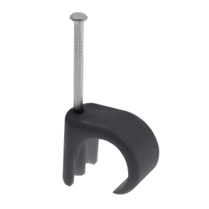 Unicrimp QRC7 Q-Crimp Black Round Cable Clips | 7.0mm - 10.0mm (Box of 100)