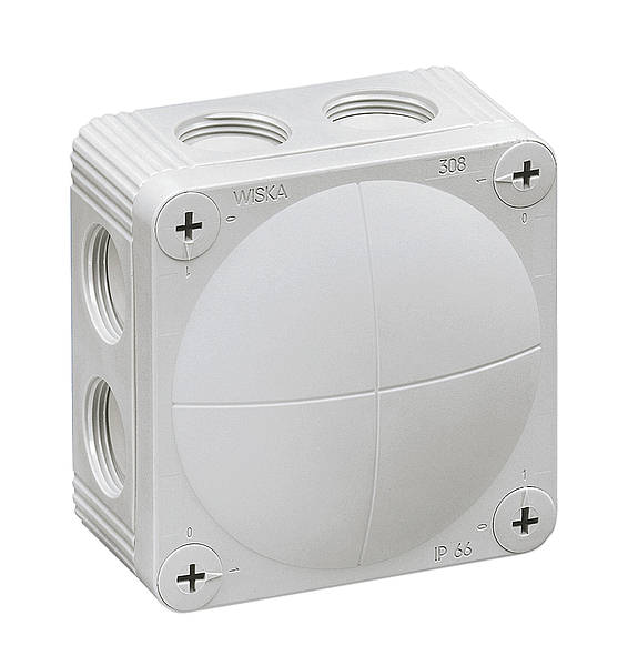 Wiska 10060401 COMBI 308 Grey Junction Box | IP66 Waterproof