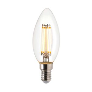 Saxby E14 LED Ultra Efficient Filament Candle – 2.2W – 470lm – 3000K – 120802