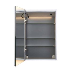 Saxby Revan LED CCT Bathroom Cabinet Mirror – Shaver Socket – Demister – 120811