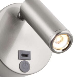 Saxby Lumos Mini LED Outdoor Wall Light – 3W – 3000K – Stainless Steel – 120966