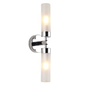 Saxby Frost 2lt LED Bathroom Wall Light – 6W – IP44 – Chrome – 121016