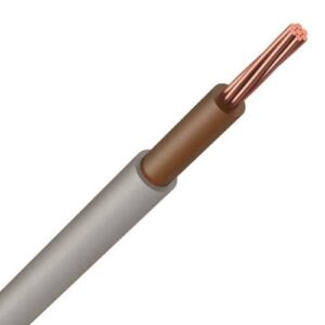 6181Y 1.5mm² Double Insulated Single Core Cable - Grey/Brown (100m Drum)