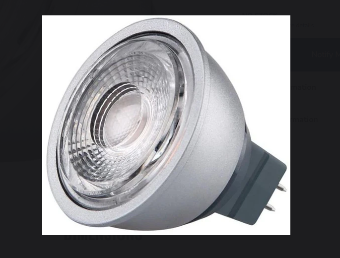 Kosnic 6W LED MR16 (KPRO06PWR/G5.3-S40) – Cool White, 4000K