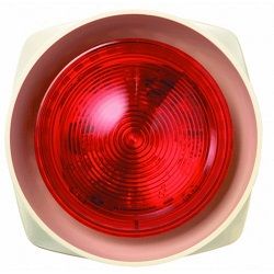 Honeywell Gent S3IP-SN-ST-WR S-Cubed Addressable Sounder Strobe (IP55 White/Red) – New Old Stock