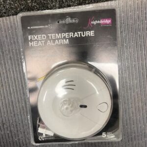 Knightsbridge HEAT1 Mains 230V Fixed Temperature Heat Alarm with 9V Battery Backup