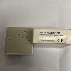 C-TEC NC809DBB 800 Series Nurse Call Button Reset Point with Braille – New Old Stock