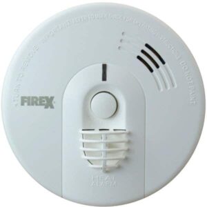 Kidde Firex KF30 Mains Heat Alarm 230V with 9V Alkaline Battery Backup