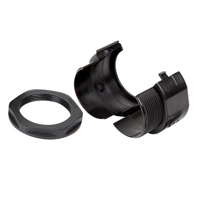Ronbar PVF25 25mm Straight Snap-Fit Polypropylene Gland with Locknut