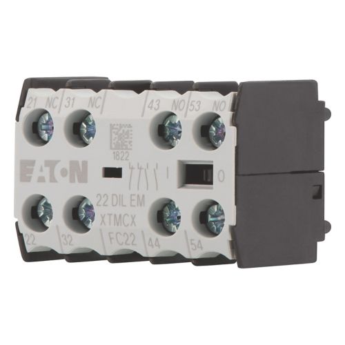 Eaton 22DILEM Front Mount Auxiliary Contact Block | 2NO/2NC (010112)